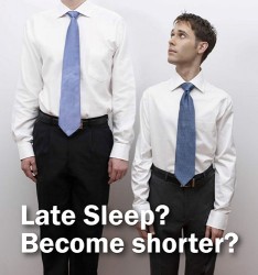Late Sleep? Become shorter?